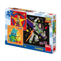 Puzzle 3 in 1Toy Story 4 Dino Toys, 55 piese, 5 ani+ foto