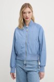Tommy Jeans geaca bomber femei, de tranzitie, oversize, DW0DW19316