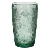 Pahar Sticlă Tropical, Verde, Capacitate 380ml, Set 4 Bucăți, Oem