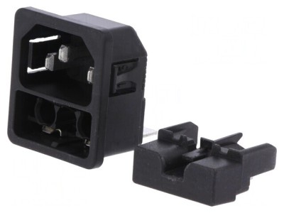 Conector Alimentare AC 10A 250V IEC 60320 foto