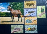 Cuba 2013 animale domestice, c&acirc;ine,pisica,papagal, iepure,broasca porumbel serie 6v.+ Bloc nestampilata