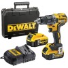 Masina de gaurit/insurubat DeWalt DCD791P2, 18V, Li-Ion XR, motor fara perii, 2 x 5Ah, cutie TSTAK, suport magnetic biti