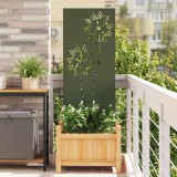vidaXL Ecran de intimitate pentru grădină Olivengr&oslash;nn 50 x 140 cm