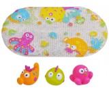 Set covoras de baie si 3 jucarii din lumea subacvatica, Knorr Toys, 69 x 39 cm