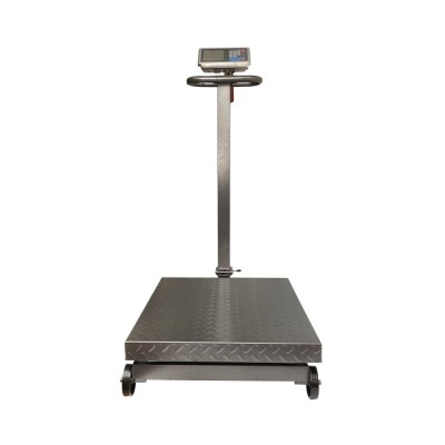 Cantar electronic de podea tip platforma 1500 Kg cu brat pliabil Breckner Germany foto