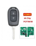 CHEIE CU CIP SI TELECOMANDA DACIA LOGAN 2016+, DUSTER, DOKKER PCF7961M HITAG AES CHIP LAMELA HU136 AutoProtect KeyCars, Oem
