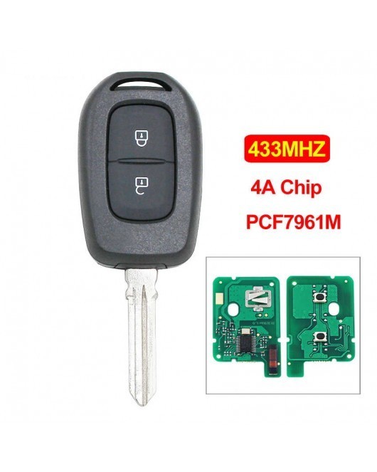 CHEIE CU CIP SI TELECOMANDA DACIA LOGAN 2016+, DUSTER, DOKKER PCF7961M HITAG AES CHIP LAMELA HU136 AutoProtect KeyCars