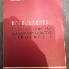 Regulamentul de ordine interioara al cooperativei agricole de productie