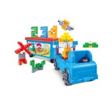 Set constructie Camion cu remorca 114 piese, +18 luni