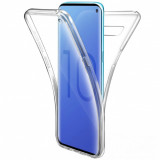 Husa 360 (fata+spate) silicon transparent pentru Samsung S10, Mobile Tuning