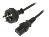 Cablu Alimentare 1,8m 3x0,75mm2 AS/NZS 3112 la IEC C13 PVC