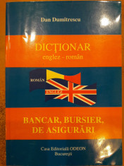 Dictionar englez roman bancar, bursier de asigurari foto