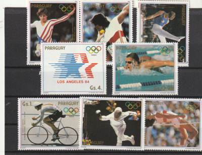 Olimpiada ,Los Angeles 1984,Paraguay. foto