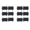 Set 12 lampi LED solare cu lumina bidirectionala pentru garduri, scari exterioare, senzor de lumina calda