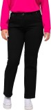 Pantaloni pentru femei Ulla Popken Utility-Jeans Mandy Cargo Pocket, negru, 42 - OUTLET