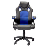 Scaun gaming Dakota egamer, inaltime reglabila, spatar ajustabil, manere, piston clasa 3, piele ecologica, textil, greutate maxima suportata 120 kg, A