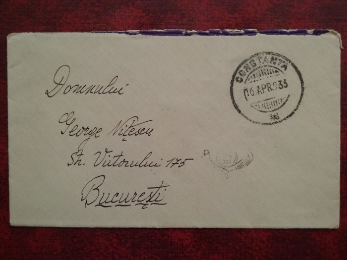 1933-P.Circ.-Constanta-Bucuresti-St. goarna III-RAR