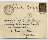 France 1886 Cover Trouville S Mer - Calvados to Gand Belgium D.586