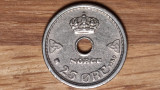 Norvegia - moneda de colectie - 25 ore 1950 - impecabila !, Europa