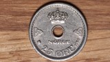 Norvegia - moneda de colectie - 25 ore 1950 - impecabila !