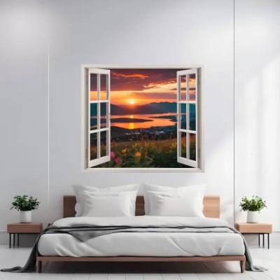 Folie imprimata color pentru decor perete locuinta, dimensiune 125 x 110cm, model: VIEW TO HAVEN 22 foto