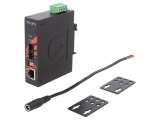 Convertor Media Ethernet/Fibră Optică Multimod 12-48VDC 2.2W