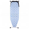 Masa de calcat slim, pliabila, design modern, albastra cu modele 120x40cm, LEXI