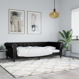 VidaXL Pat de zi, negru, 80x200 cm, piele ecologică 354222