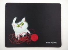Mouse pad Serioux, model Cat and ball of yarn, MSP01,