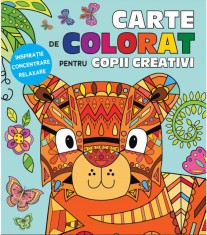 Carte de colorat pentru copii creativi |