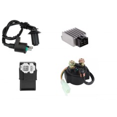 CDI + Bobina Inductie + Releu Pornire + Releu Incarcare Scuter 4T 49cc 50cc 80cc