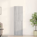 vidaXL Dulap cu raft cu ușă sonoma gri 55 x 25 x 189 cm Lemn compozit