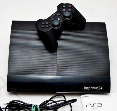 PS3 500Gb+80 jocuri modat playstation 3 + GTA 5, Fifa 19,Minecraft,Lego,NFS,Blur foto