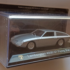 Macheta Lamborghini 4000 GT Flying Star II 1966 silver - IXO/Altaya 1/43