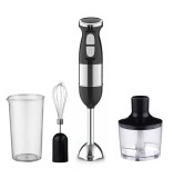Blender 4 in 1 600ML 500W 2 Viteze Negru, 600, De mana, 0.6L