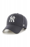 47brand sapca MLB New York Yankees culoarea albastru marin, cu imprimeu, 47 Brand