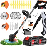 Motocoasa Electrica Cu Acumulator, Lungime Ajustabila, 3 Moduri Diferite , 2 Acumulatori Inclusi - CN
