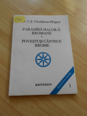 C. S. NICOLAESCU-PLOPSOR--POVESTI SI CANTECE RROME foto