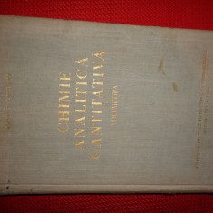 chimie analitica cantitativa / volumetria - candin liteanu an 1962/550pagini/