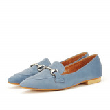 Mocasini blue din velur Maya 125