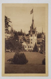 CASTELUL PELES , CU STEAGUL INALTAT , CARTE POSTALA ILUSTRATA , 1923