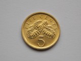 5 CENTS 1989 SINGAPORE - AUNC