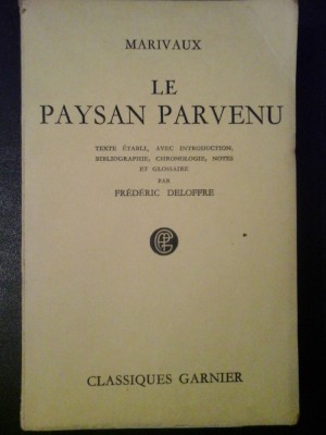 LE PAYSAN PARVENU - MARIVAUX foto