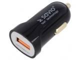 &Icirc;ncărcător USB Auto 12-24V Negru
