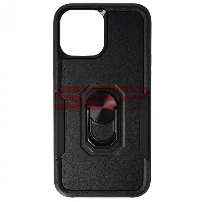 Toc TPU+PC Shockproof Ring Case Apple iPhone 13 Pro Max Black