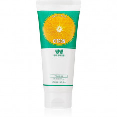 Holika Holika Daily Fresh Citron spuma exfolianta pentru curatare pentru ten gras și mixt 150 ml