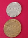Lot 2 jetoane (token) spalatorie auto Romania.[ Poze] Discount conform descriere [10 - 20 %. Vezi descrierea.].
