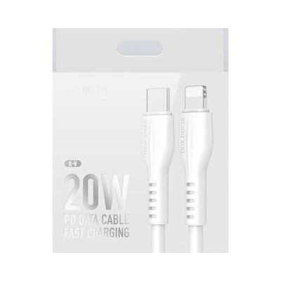 Cablu Type C - Iphone lightning 1m 3A 20W alb Dux Ducis foto