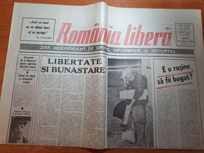 romania libera 14 august 1990-festivalul filmului costinesti,nica leon,sapanta foto