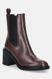 HUGO cizme Nalie culoarea maro, cu toc drept, 50552697